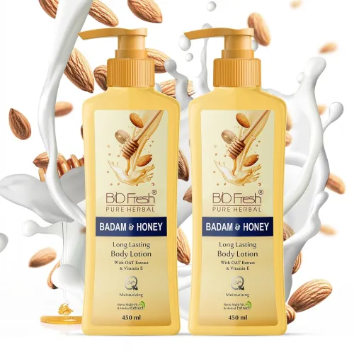 Image of BIOFRESH HERBALS Badam & Honey Daily Repair Moisturizing Lotion 