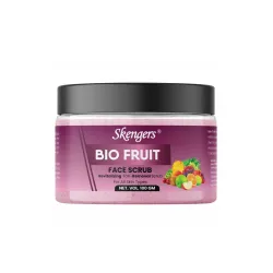 Biofruit Natural Skin Care Scrub for Glowing Skin Removes Dirt Oil and Impurities Suitable for All Skin Types for Smooth Skin 100GM