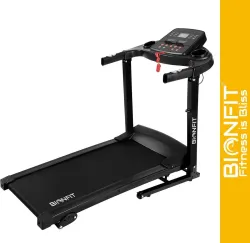 BIONFIT Cardio Flex 4HP Peak, Pulse Sensor, Max Weight 100kg, Foldable, Manual Inclined Treadmill
