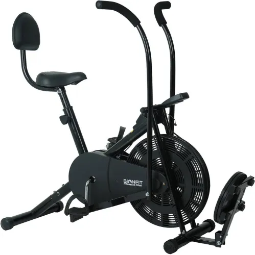 Image of BIONFIT Air Bike with Twister & Back Support – Black