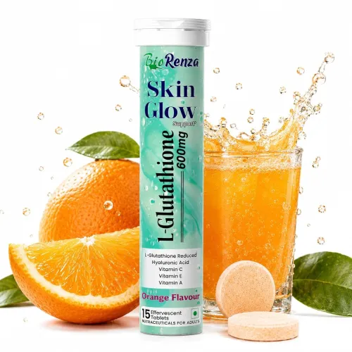 Image of BioRenza Skin Glow Support L-Glutathione Effervescent Tablets (15 tablets)