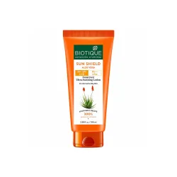 Biotique Sun Shield Aloe Vera 30+ Spf Sunscreen Ultra Soothing Lotion For Normal Skin, 100Ml, Pack Of 1