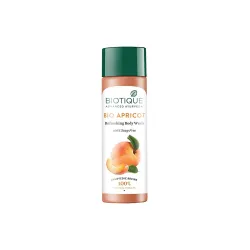 Biotique Bio Apricot Refreshing Body Wash | Keeps Skin Fresh and Clean | Brightens Skin and Reducing Dark Spots | 100% B