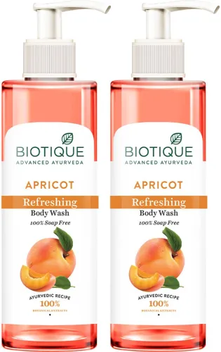 Image of BIOTIQUE Apricot Refreshing Body Wash (2 x 200 ml)