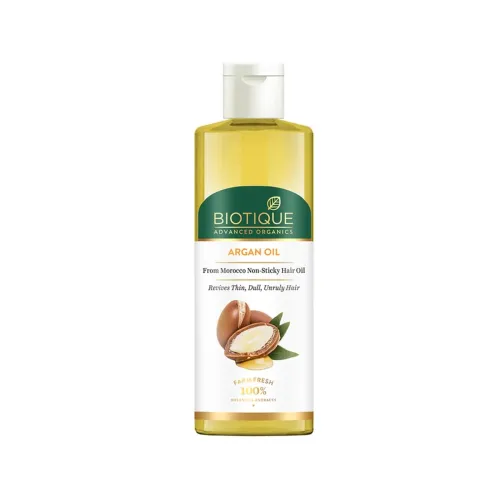 Image of Biotique Argan Oil Hair Mask from Morocco | Enriched with Moroccan Argan Oil | Ideal for Frizz-Free, Stronger & Healthie