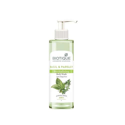 Image of Biotique Basil & Parsley Revitalizing Body Wash 200ml