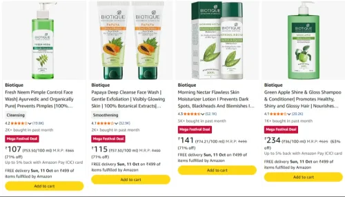 Image of Biotique Beauty Product upto 71% Discount