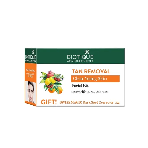 Image of Biotique Bio Anti Tan Facial Kit (Free with Swiss Magic Dark Spot Corrector)