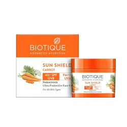 Biotique Bio Carrot Face Cream | SPF 40 UVA/UVB Sunscreen