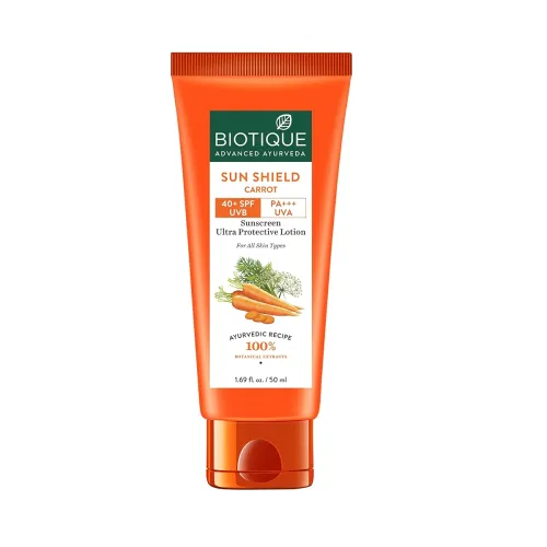 Image of Biotique Bio Carrot SPF40 Sun Lotion (50ml)