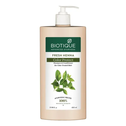 Image of Biotique Bio Henna Leaf Shampoo and Conditioner, 650ml