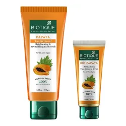 Biotique Bio Papaya Tan-Removal Scrub – 100g / 50g