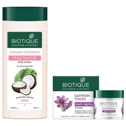 Biotique Bio Saffron Dew Youthful Nourishing Day Cream For All Skin Types