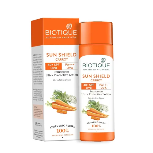 Image of Biotique Bio Carrot Face & Body Sun Lotion, 190ml