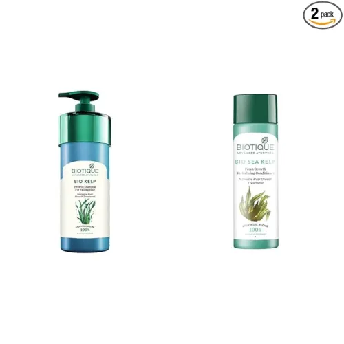 Image of Biotique Bio Kelp Shampoo 800ml & Sea Kelp Conditioner 120ml Combo