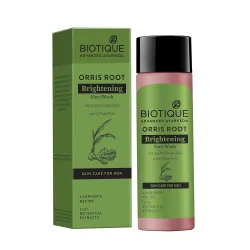 Biotique Bio Orris Root Lightening Face Cleanser | Wash for Men, 100% Soap Free, 120 ml