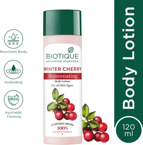 Image of BIOTIQUE Bio Winter Cherry Rejuvenating Body Nourisher (120 ml)