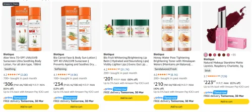 Image of Biotique body product upto 40% discount 