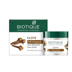 Biotique Clove Oil Control Anti Blemish Face Pack, 75gm