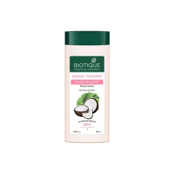Biotique Creamy Coconut Deep Nourish Body lotion For Extra Dry Skin | Heals, Repairs, and Soothes the Skin | Moisturizin