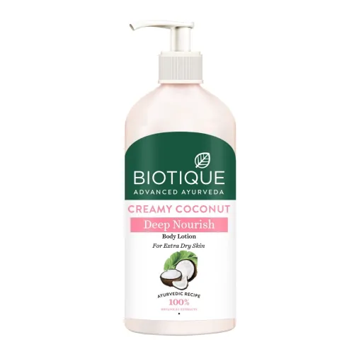 Image of Biotique Creamy Coconut Deep Nourish Body lotion, 300ml