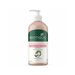 Biotique Creamy Coconut Deep Nourish Body lotion For Extra Dry Skin | Heals, Repairs, and Soothes the Skin | Moisturizing and Skin-Humidifying | 100% Botanical Extracts| All Skin Types | 300...