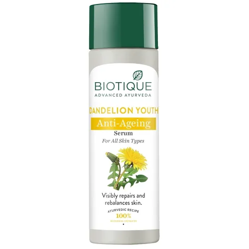 Image of Biotique Dandelion Youth Anti-Ageing Serum (190ml)