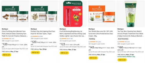 Image of Biotique Fash Mask Starting ₹120