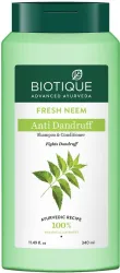 BIOTIQUE Fresh Neem Anti Dandruff Shampoo and Conditioner Controls Dandruff & Dryness (340 ml)