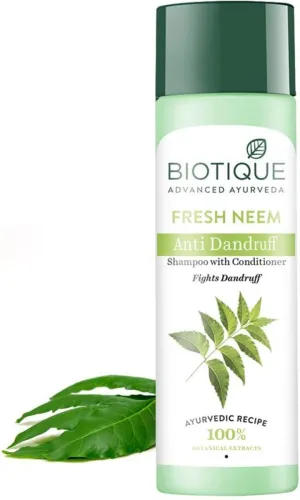 Image of BIOTIQUE FRESH NEEM Anti Dandruff Shampoo & Conditioner 190ml