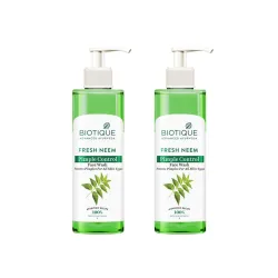 Biotique Fresh Neem Pimple Control Face Wash | Ayurvedic and Organically Pure | Prevents Pimples |100% Botanical Extract