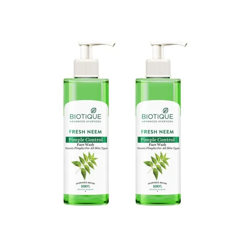 Image of Biotique Fresh Neem Pimple Control Face Wash | Ayurvedic and Organically Pure| Prevents Pimples |100% Botanical Extracts