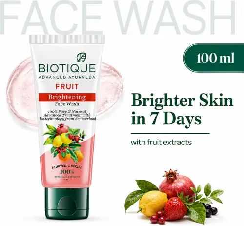 Image of BIOTIQUE Fruit Brightening | Ayurvedic and Organically Pure| Advanced Swiss