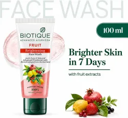 BIOTIQUE Fruit Brightening | Ayurvedic and Organically Pure| Advanced Swiss