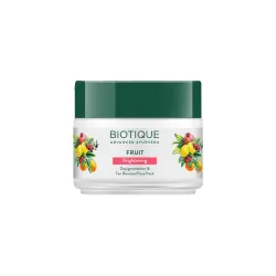 Biotique Fruit Brightening Depigmentation & Tan Removal Face Pack 100g Jar
