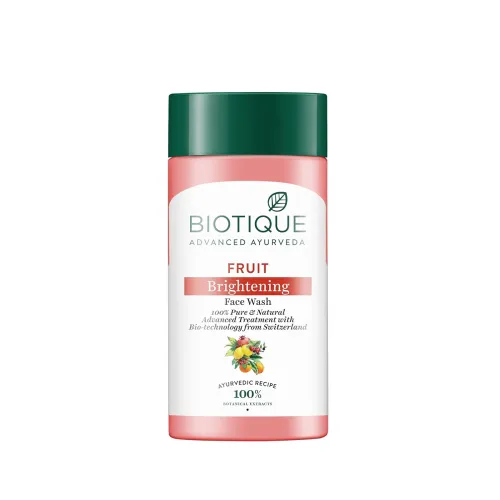 Image of Biotique Fruit Brightening Face Wash | Ayurvedic and Organically Pure | Advanced Swiss Technology | 100% Botanical Extra