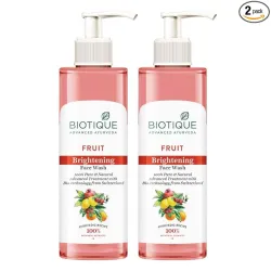 Biotique Fruit Brightening Face Wash 200ml*2