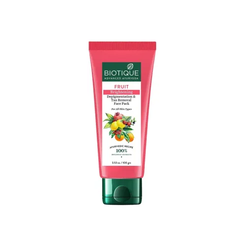 Image of Biotique Fruit Brightening Tan Removal Face Pack 100gm