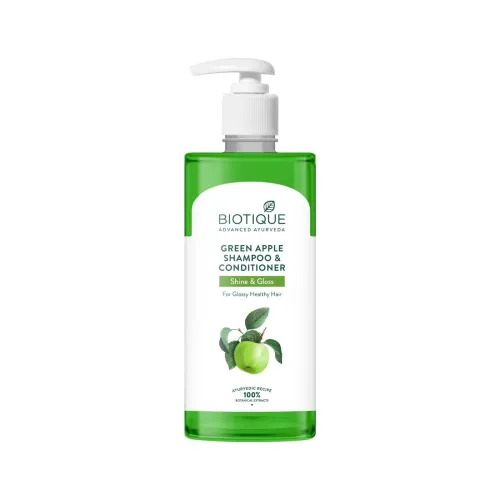 Image of Biotique Green Apple Shampoo Conditioner (500ml)