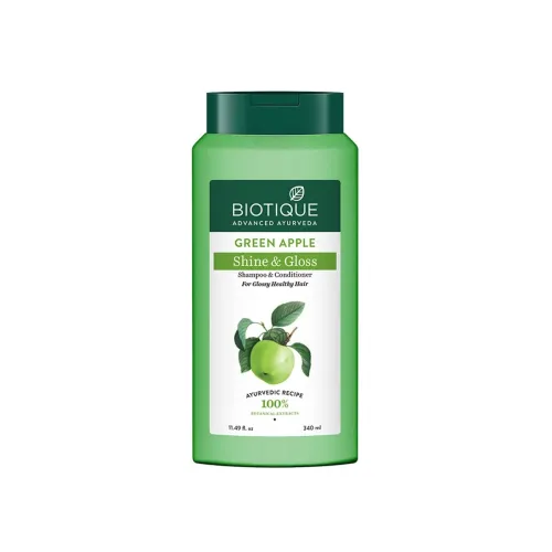 Image of Biotique Green Apple Shine & Gloss Shampoo & Conditioner