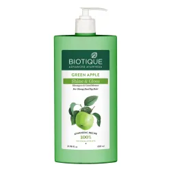 Biotique Green Apple Shine & Gloss Shampoo & Conditioner| Promotes Healthy, Shiny and Glossy Hair | Nourishes Scalp |