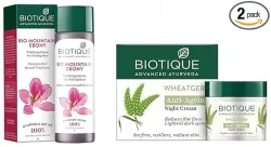 Biotique Bio Mountain Ebony Vitalizing Serum For Falling Hair Intensive Hair Growth Treatment, 120ML And Biotique Bio Wh