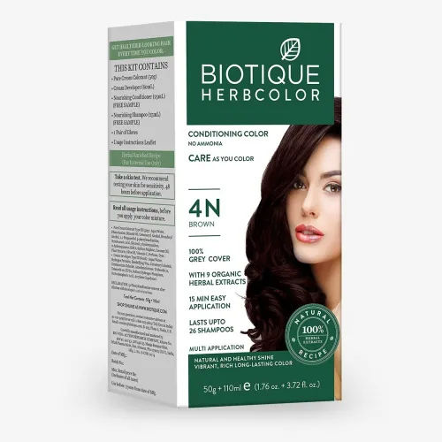 Image of Biotique Herbcolor Conditioning Hair Colour, 50g + 110ml 