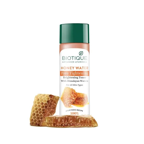 Image of Biotique Honey Water Pore Tightening Brightening Toner with Himalayan Waters |Maintains pH Balance| Moisturized and Hydr