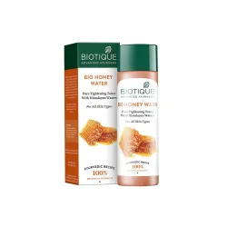 Biotique Honey Water Pore Tightening Brightening Toner with Himalayan Waters |Maintains pH Balance| Moisturized and Hydrated Skin | |100% Botanical Extracts| Suitable for All Skin Types | 12...