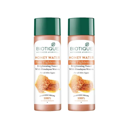 Image of Biotique Honey Water Pore Tightening Brightening Toner with Himalayan Waters |Maintains pH Balance| Moisturized and Hydr