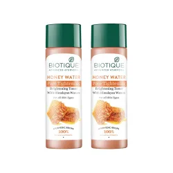 Biotique Honey Water Pore Tightening Brightening Toner with Himalayan Waters |Maintains pH Balance| Moisturized and Hydr