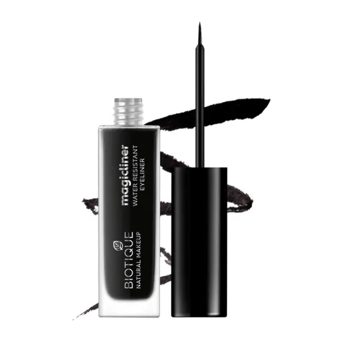 Image of Biotique Liquid Natural Makeup Magicliner, Midnight Black, 9ml