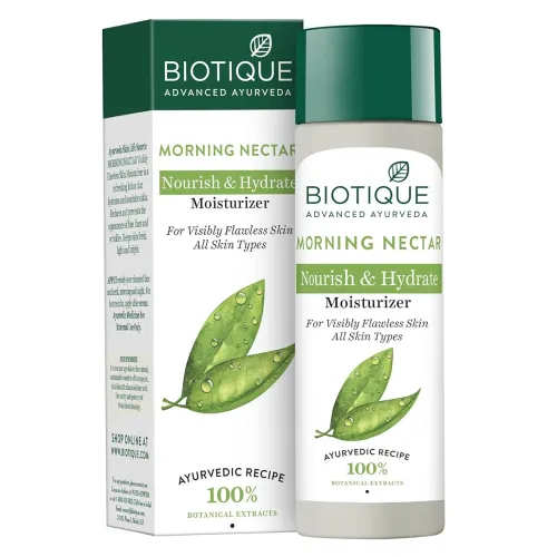 Image of Biotique Morning Nectar Flawless Skin Moisturizer l Prevents Dark spots, Blackheads and Blemishes l Visibly Flawless Ski