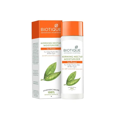 Image of Biotique Morning Nectar SPF 30 Moisturizer Sunscreen (190ml)
